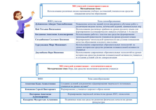Методическая служба